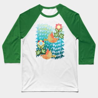 Two birds bring flowers Baseball T-Shirt